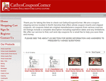 Tablet Screenshot of cathyscouponcorner.net